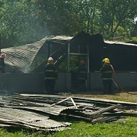 Se incendió el Quincho de la Cámara de Comercio