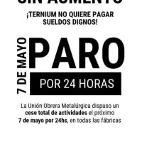 Mañana Paro de 24 Horas en Ternium Ensenada por Reclamo Salarial