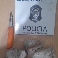 Amenazó al hermano y enfrentó a la policía con un cuchillo