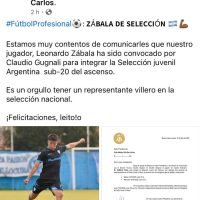 ¡De Berisso a la Selección: El ‘Villero» Leo Zabala Convocado al Combinado del Ascenso!