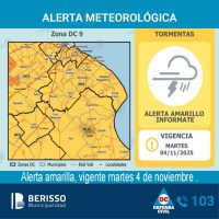 Alerta Amarilla por Tormentas Fuertes:  Martes de Lluvias Intensas