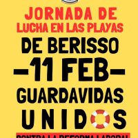 Guardavidas de Berisso anuncian una jornada de lucha contra la reforma laboral