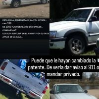 Desesperada búsqueda: Roban una camioneta que es herramienta de trabajo de una familia
