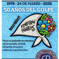 Taller gratuito para conmemorar 50 años del golpe militar con mosaicos de pañuelos
