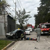 Choque en 4 y 154 deja el saldo de dos personas heridas