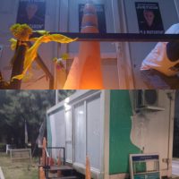 CERO EMPATÍA Y SENSIBILIDAD: quemaron los carteles y ofrendas a menos de una hora de la marcha por Erica Valdez