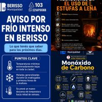 Alerta por frío intenso en Berisso: recomendaciones para prevenir intoxicaciones por monóxido de carbono