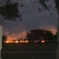 Preocupación por un foco de fuego en un campo sobre la Ruta 15: por el momento la quema es controlada