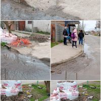 Vecinos del barrio El Carmen reclaman por una calle intransitable y peligrosa tras un arreglo mal terminado