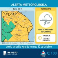 ALERTA POR TORMENTAS