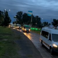 DE LA MANO DEL MUNICIPIO, MASIVA PEREGRINACIÓN DE LOS JOVENES DE ENSENADA A LUJÁN