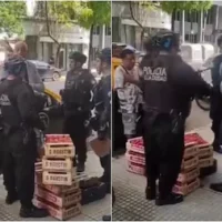 DIPUTADO NACIONAL SE LE PLANTÓ A LA POLICÍA DE MACRI QUE QUERÍA SACARLE LA MERCADERÍA A UN DISCAPACITADO